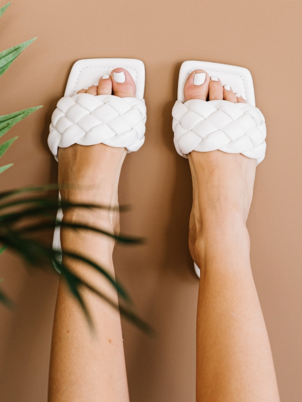 Woven Square Toe Sandals